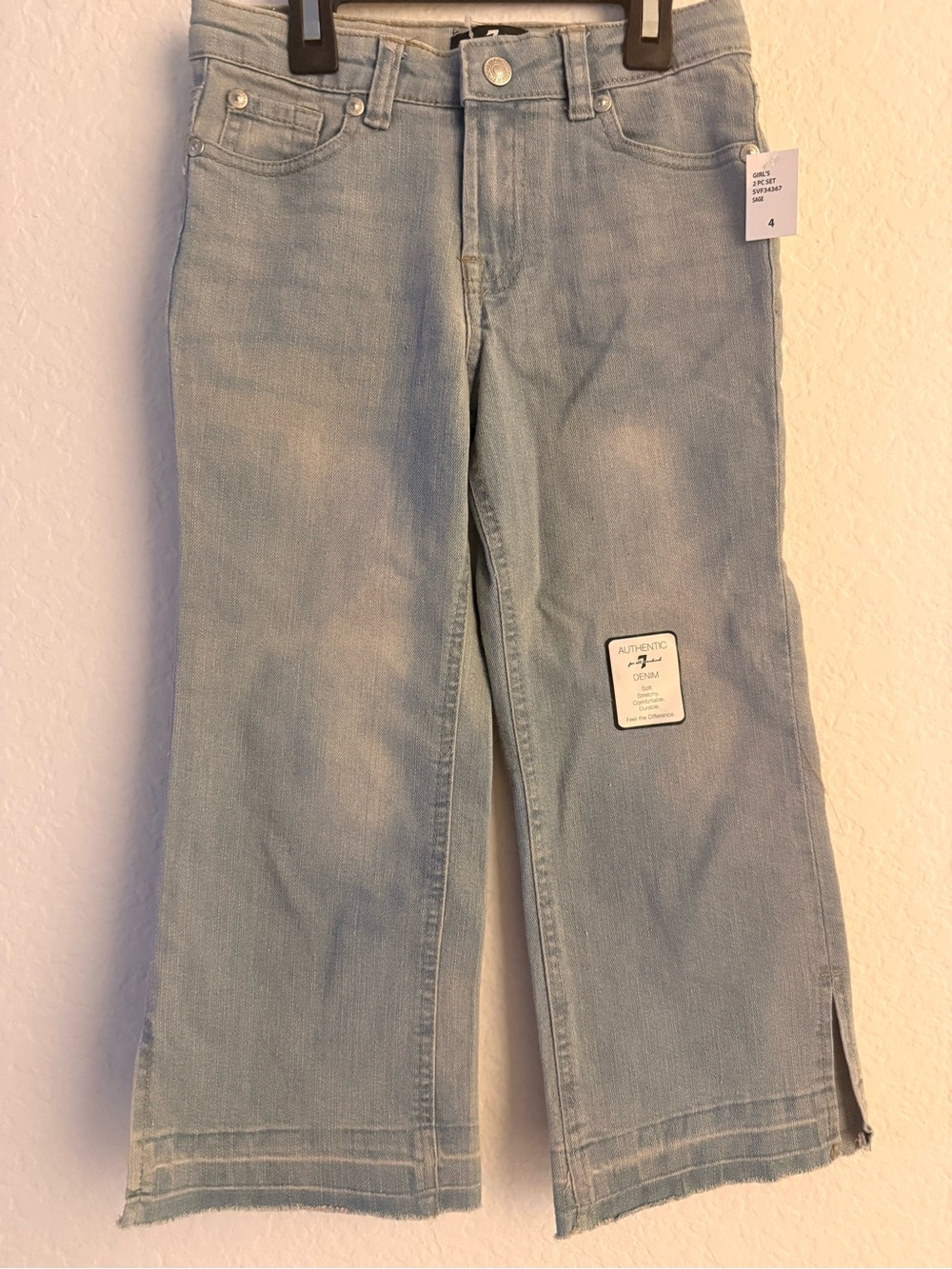 Light Wash Flare Jeans - Light Blue